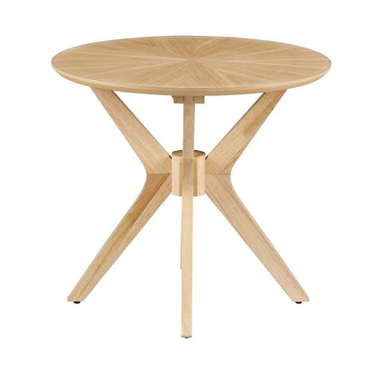 Modway - Crossroads 24in Round Wood Side Table - EEI-6558-OAK veiw 3