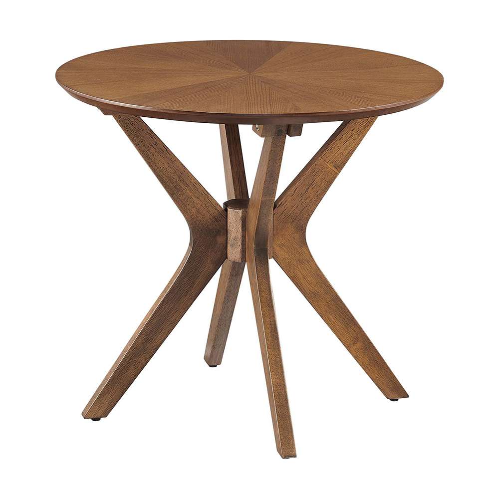 Modway - Crossroads 24in Round Wood Side Table - EEI-6558-WAL veiw 1