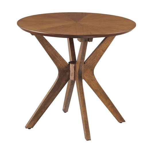 Modway - Crossroads 24in Round Wood Side Table - EEI-6558-WAL veiw 2