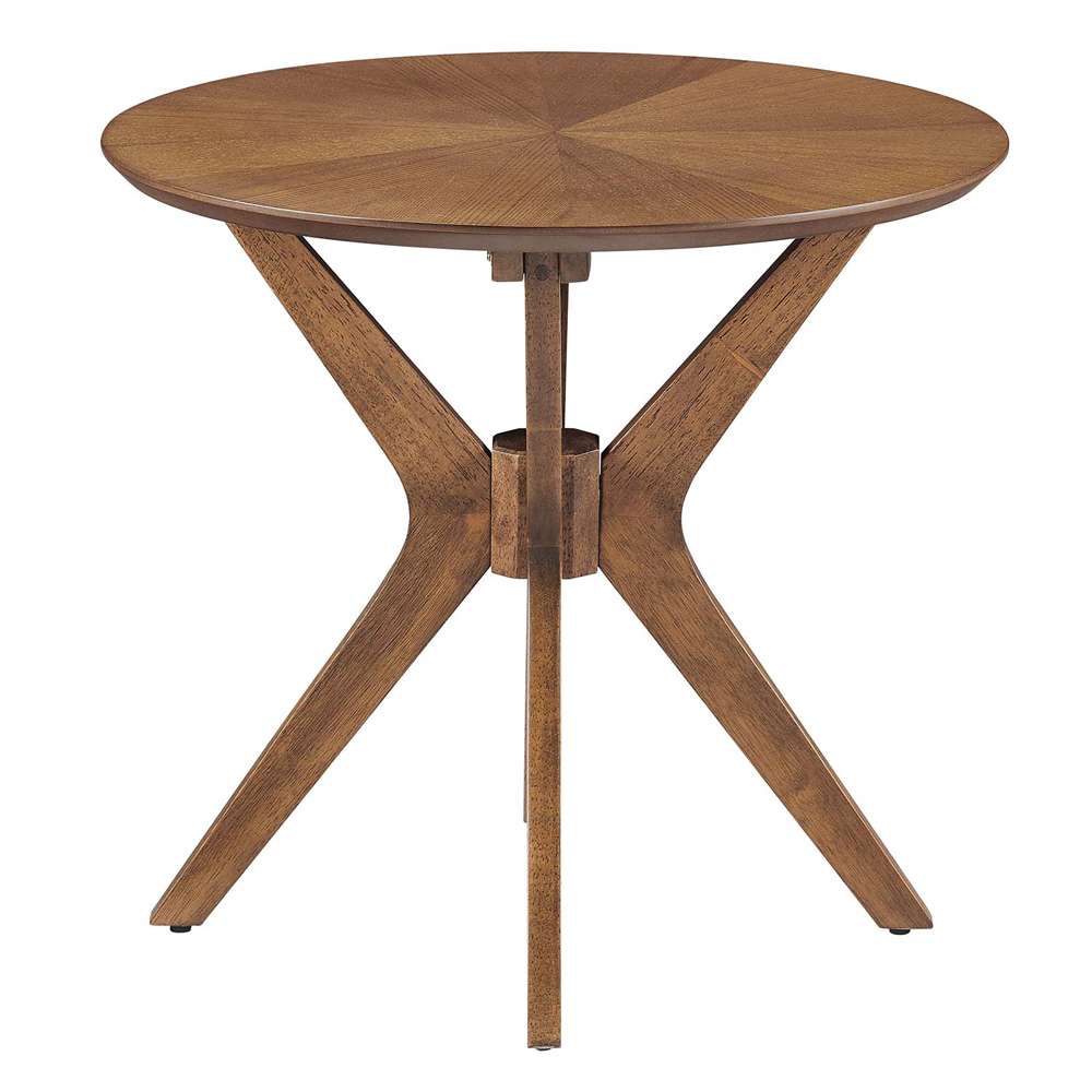 Modway - Crossroads 24in Round Wood Side Table - EEI-6558-WAL veiw 3