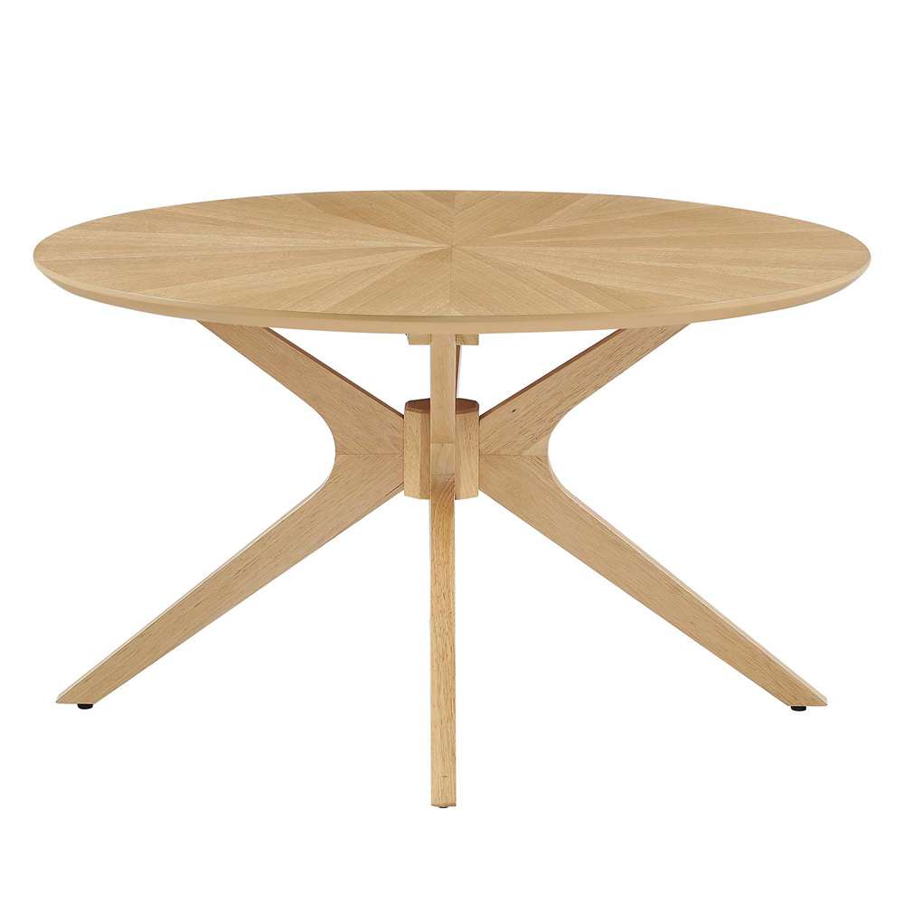 Modway - Crossroads Round Wood Coffee Table - EEI-6557-OAK veiw 3