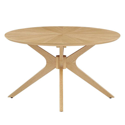 Modway - Crossroads Round Wood Coffee Table - EEI-6557-OAK veiw 3