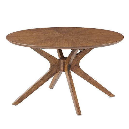 Modway - Crossroads Round Wood Coffee Table - EEI-6557-WAL veiw 1