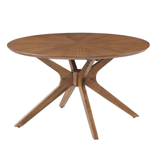 Modway - Crossroads Round Wood Coffee Table - EEI-6557-WAL veiw 2