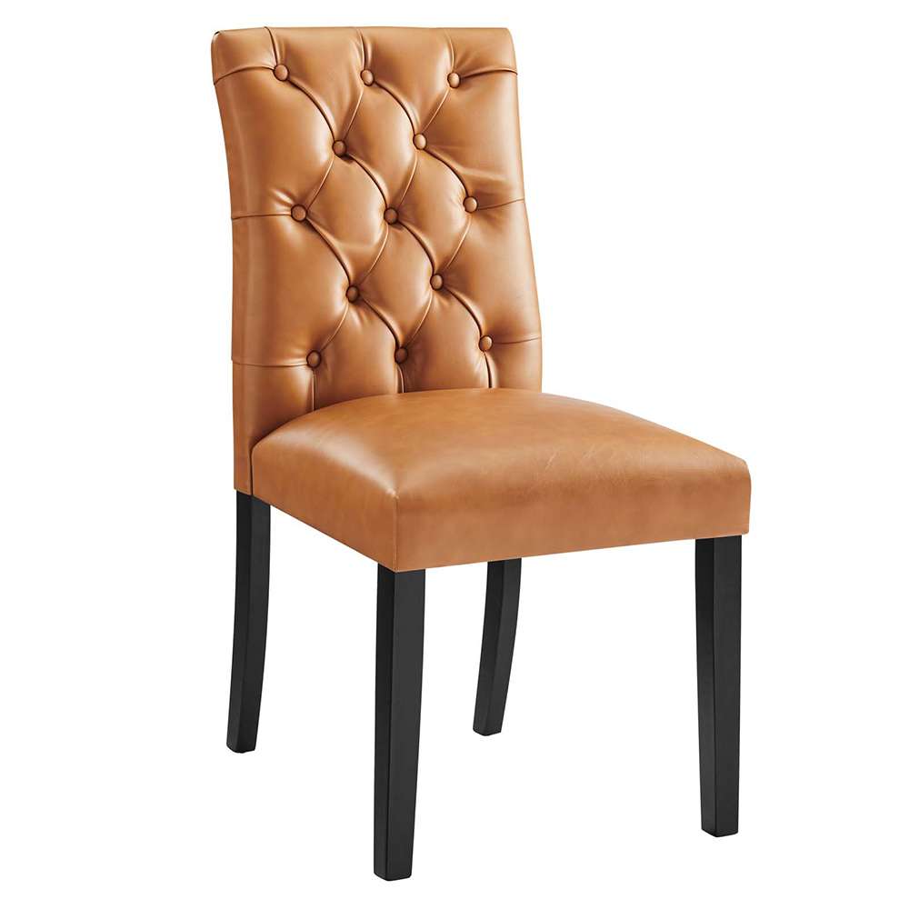 Modway - Duchess Button Tufted Vegan Leather Dining Chair - EEI-2230-TAN veiw 1