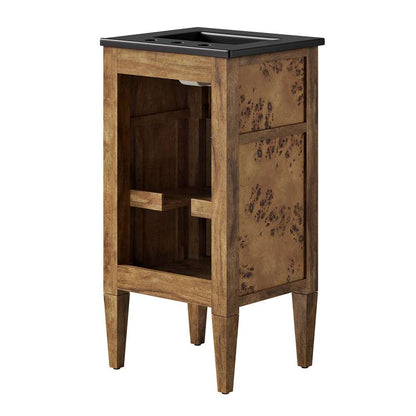 Modway - Elysian 18in Wood Bathroom Vanity - EEI-6438-BLK-BRN veiw 4