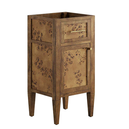 Modway - Elysian 18in Wood Bathroom Vanity Cabinet (Sink Basin Not Included) - EEI-6136-BRN veiw 1