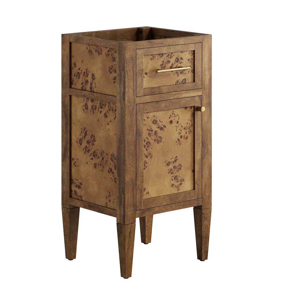 Modway - Elysian 18in Wood Bathroom Vanity Cabinet (Sink Basin Not Included) - EEI-6136-BRN veiw 2