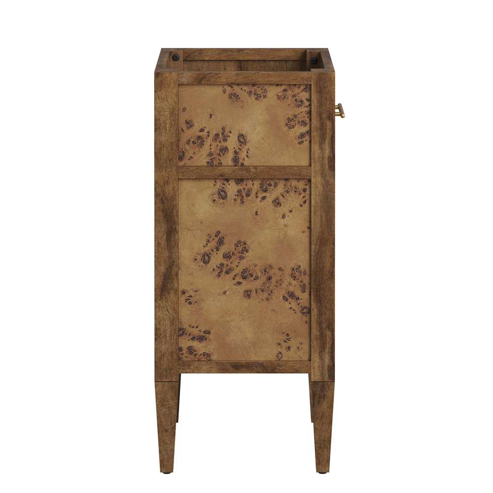 Modway - Elysian 18in Wood Bathroom Vanity Cabinet (Sink Basin Not Included) - EEI-6136-BRN veiw 3