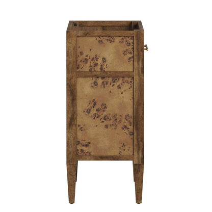 Modway - Elysian 18in Wood Bathroom Vanity Cabinet (Sink Basin Not Included) - EEI-6136-BRN veiw 3