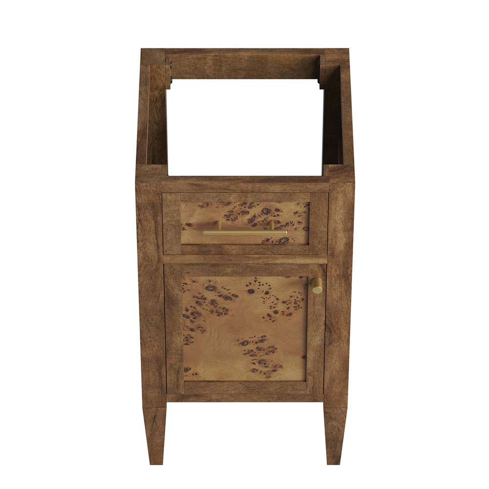 Modway - Elysian 18in Wood Bathroom Vanity Cabinet (Sink Basin Not Included) - EEI-6136-BRN veiw 5