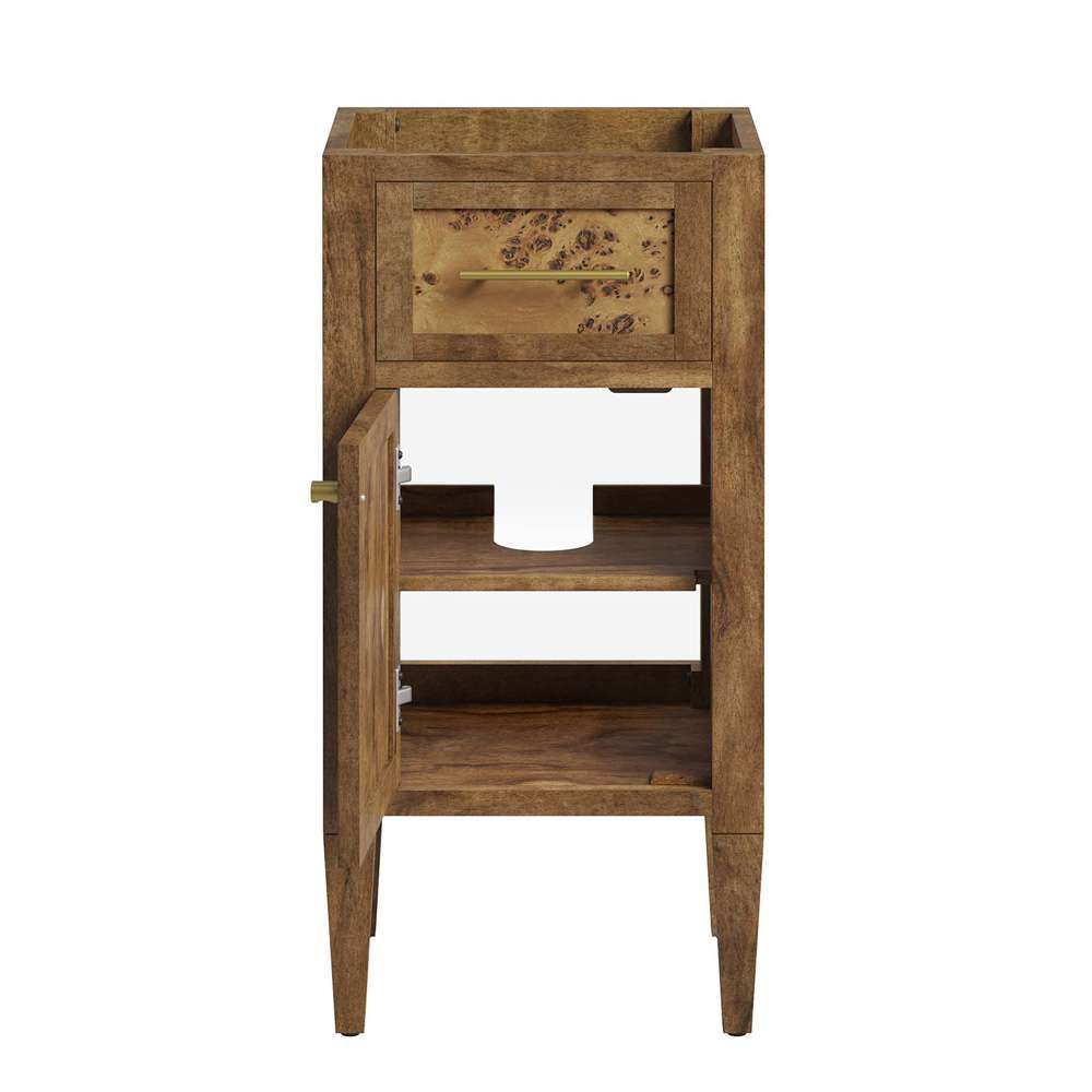Modway - Elysian 18in Wood Bathroom Vanity Cabinet (Sink Basin Not Included) - EEI-6136-BRN veiw 6