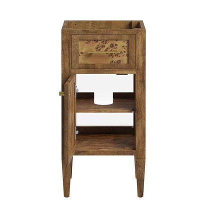 Modway - Elysian 18in Wood Bathroom Vanity Cabinet (Sink Basin Not Included) - EEI-6136-BRN veiw 6