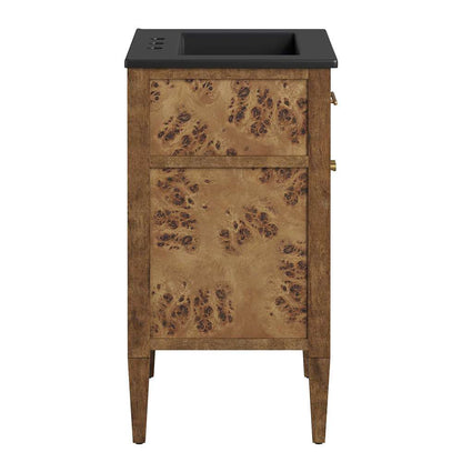 Modway - Elysian 24in Wood Bathroom Vanity - EEI-6442-BLK-BRN veiw 3