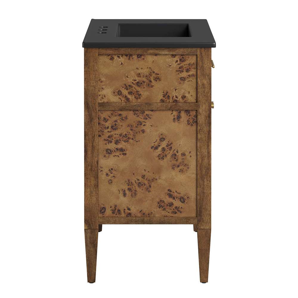 Modway - Elysian 30in Wood Bathroom Vanity - EEI-6446-BLK-BRN veiw 3