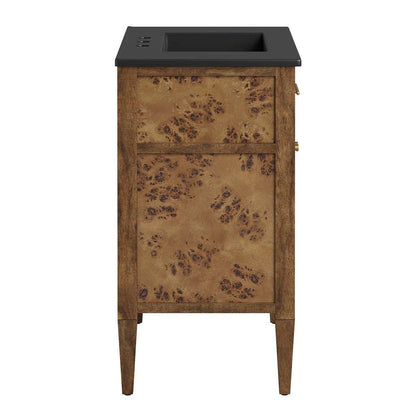 Modway - Elysian 30in Wood Bathroom Vanity - EEI-6446-BLK-BRN veiw 3