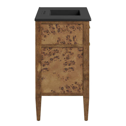 Modway - Elysian 36in Wood Bathroom Vanity - EEI-6450-BLK-BRN veiw 3