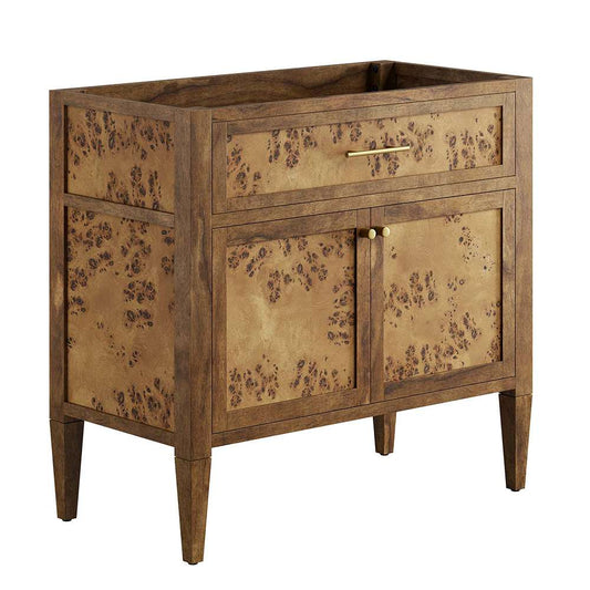 Modway - Elysian 36in Wood Bathroom Vanity Cabinet (Sink Basin Not Included) - EEI-6139-BRN veiw 1