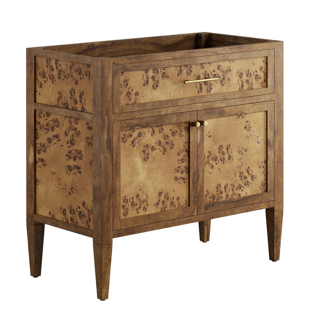 Modway - Elysian 36in Wood Bathroom Vanity Cabinet (Sink Basin Not Included) - EEI-6139-BRN veiw 2