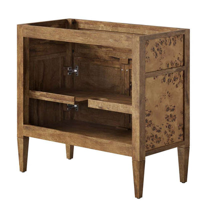 Modway - Elysian 36in Wood Bathroom Vanity Cabinet (Sink Basin Not Included) - EEI-6139-BRN veiw 4