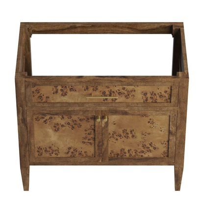 Modway - Elysian 36in Wood Bathroom Vanity Cabinet (Sink Basin Not Included) - EEI-6139-BRN veiw 5