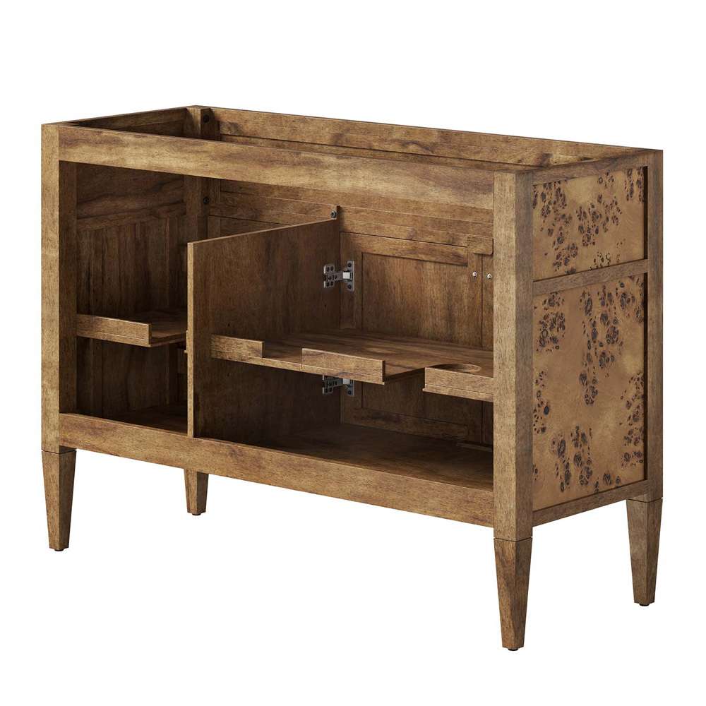 Modway - Elysian 48in Wood Bathroom Vanity Cabinet (Sink Basin Not Included) - EEI-6140-BRN veiw 4