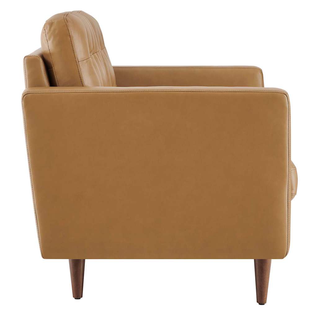 Modway - Exalt Tufted Leather Loveseat in Tan - EEI-6100-TAN veiw 3