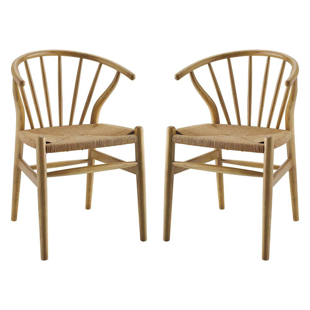 Modway - Flourish Spindle Wood Dining Side Chair (Set of 2) - EEI-4168-NAT veiw 1