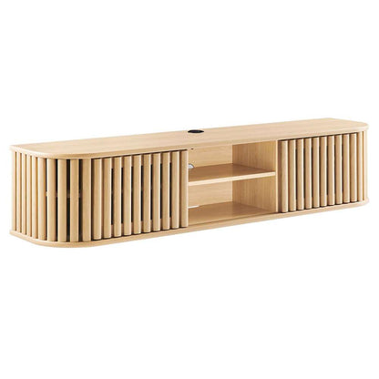 Modway - Fortitude 63in Wall-Mounted TV Stand - EEI-6528-OAK veiw 1