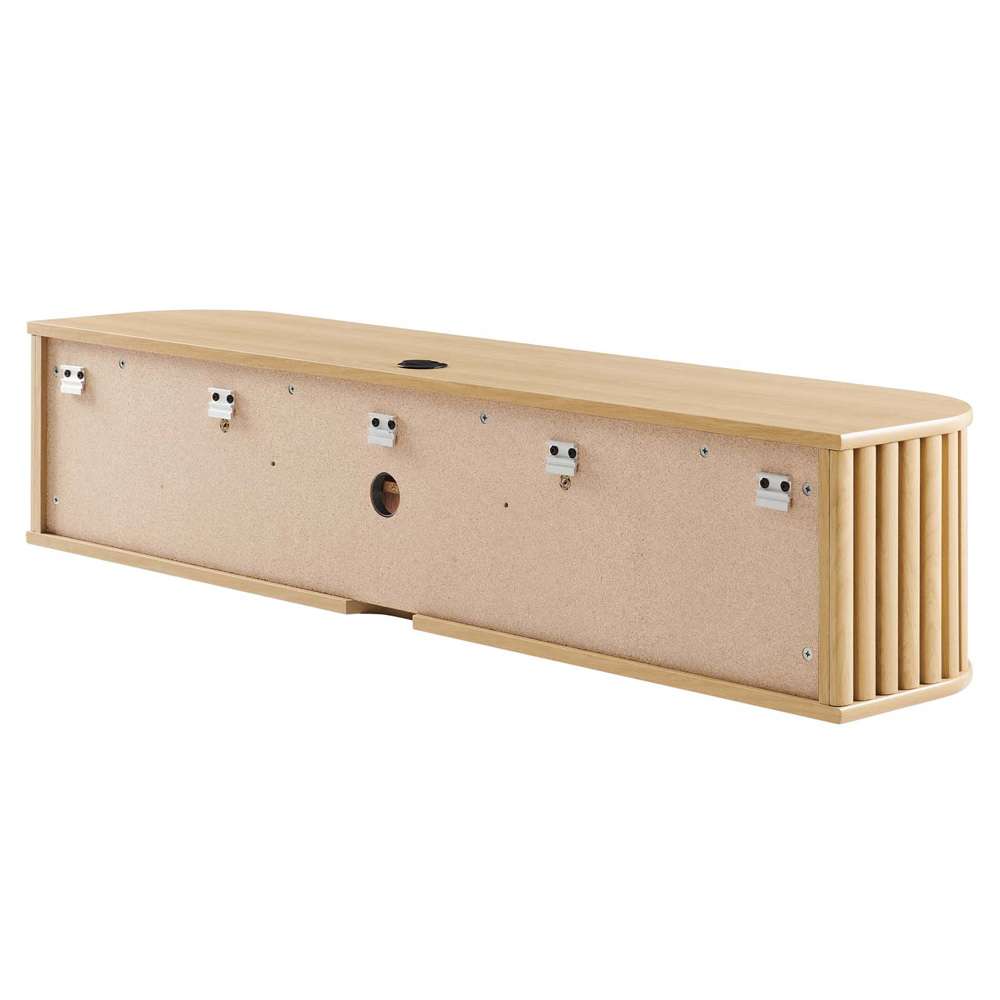 Modway - Fortitude 63in Wall-Mounted TV Stand - EEI-6528-OAK veiw 4