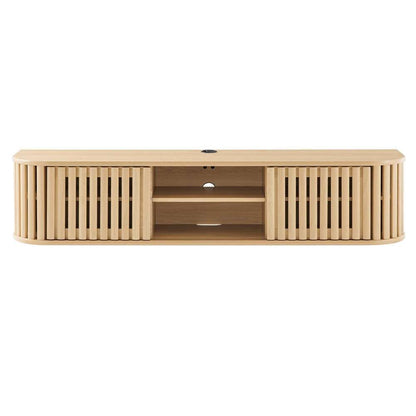 Modway - Fortitude 63in Wall-Mounted TV Stand - EEI-6528-OAK veiw 5