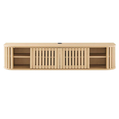 Modway - Fortitude 63in Wall-Mounted TV Stand - EEI-6528-OAK veiw 6