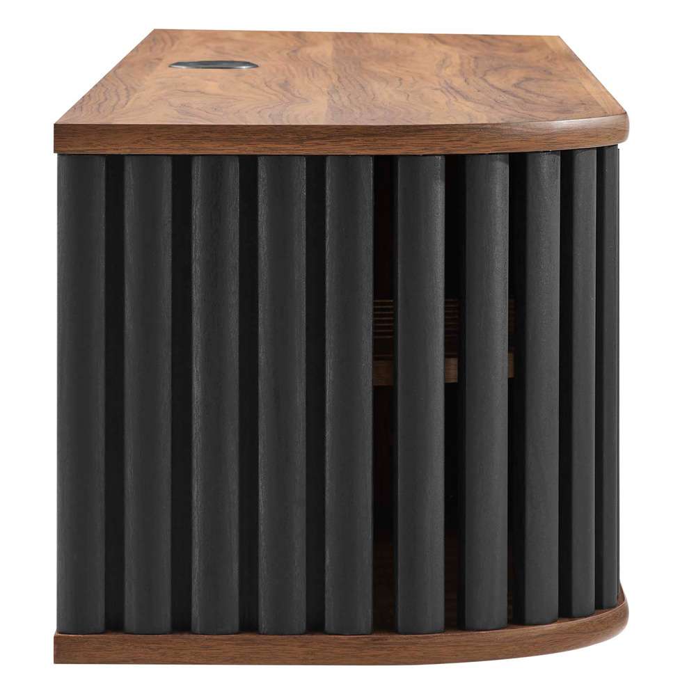 Modway - Fortitude 63in Wall-Mounted TV Stand - EEI-6528-WAL-BLK veiw 3