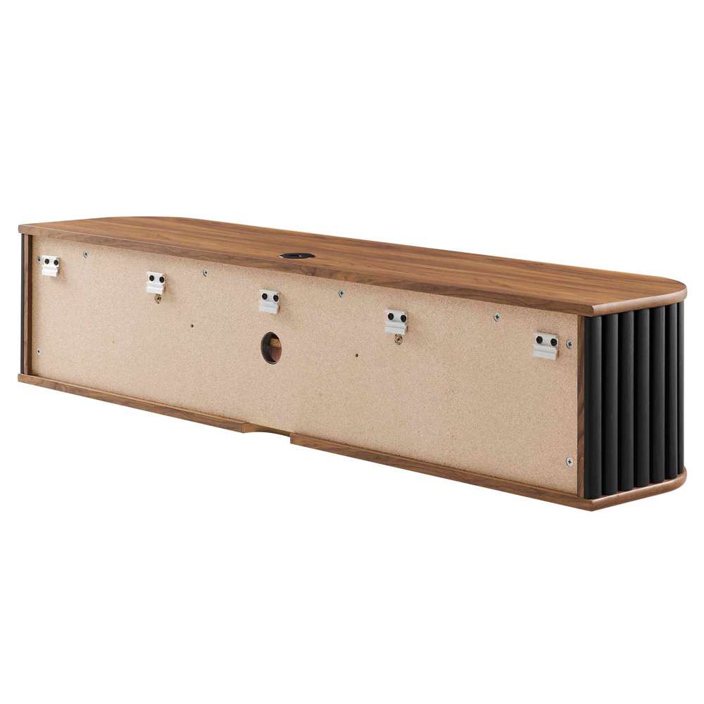 Modway - Fortitude 63in Wall-Mounted TV Stand - EEI-6528-WAL-BLK veiw 4
