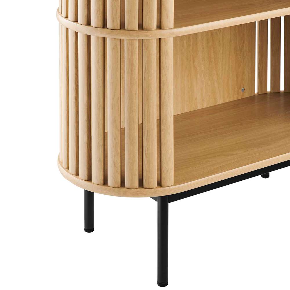Modway - Fortitude Three Tier Display Cabinet - EEI-6524-OAK veiw 6