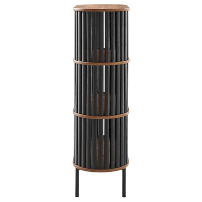 Modway - Fortitude Three Tier Display Cabinet - EEI-6524-WAL-BLK veiw 3