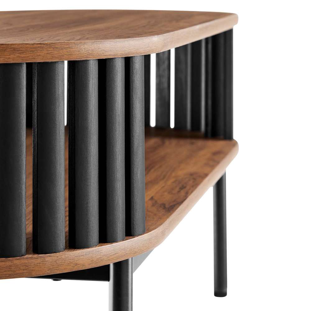 Modway - Fortitude Wood Coffee Table - EEI-6525-WAL-BLK veiw 5