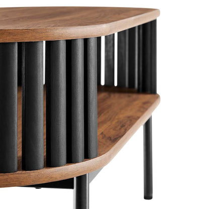 Modway - Fortitude Wood Coffee Table - EEI-6525-WAL-BLK veiw 5