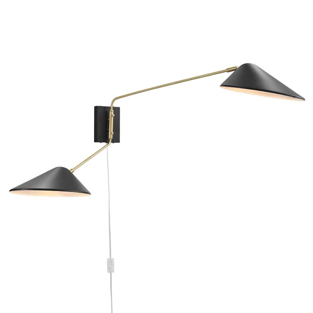 Modway - Journey 2-Light Swing Arm Wall Sconce - EEI-5294-BLK veiw 4