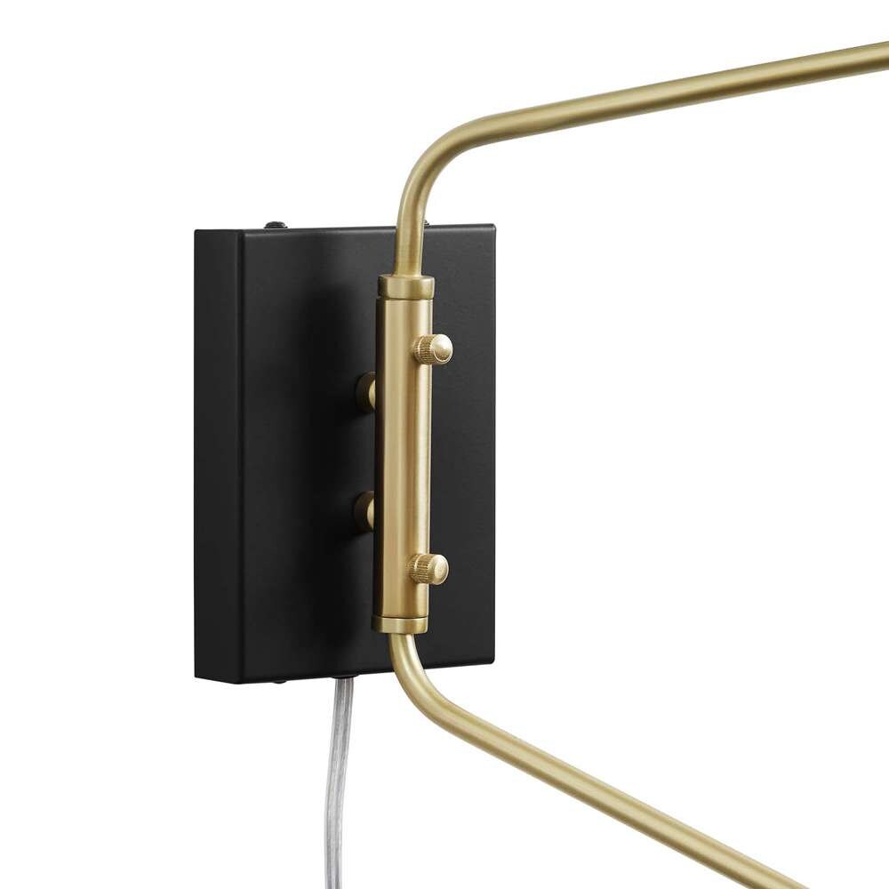 Modway - Journey 2-Light Swing Arm Wall Sconce - EEI-5294-BLK veiw 5