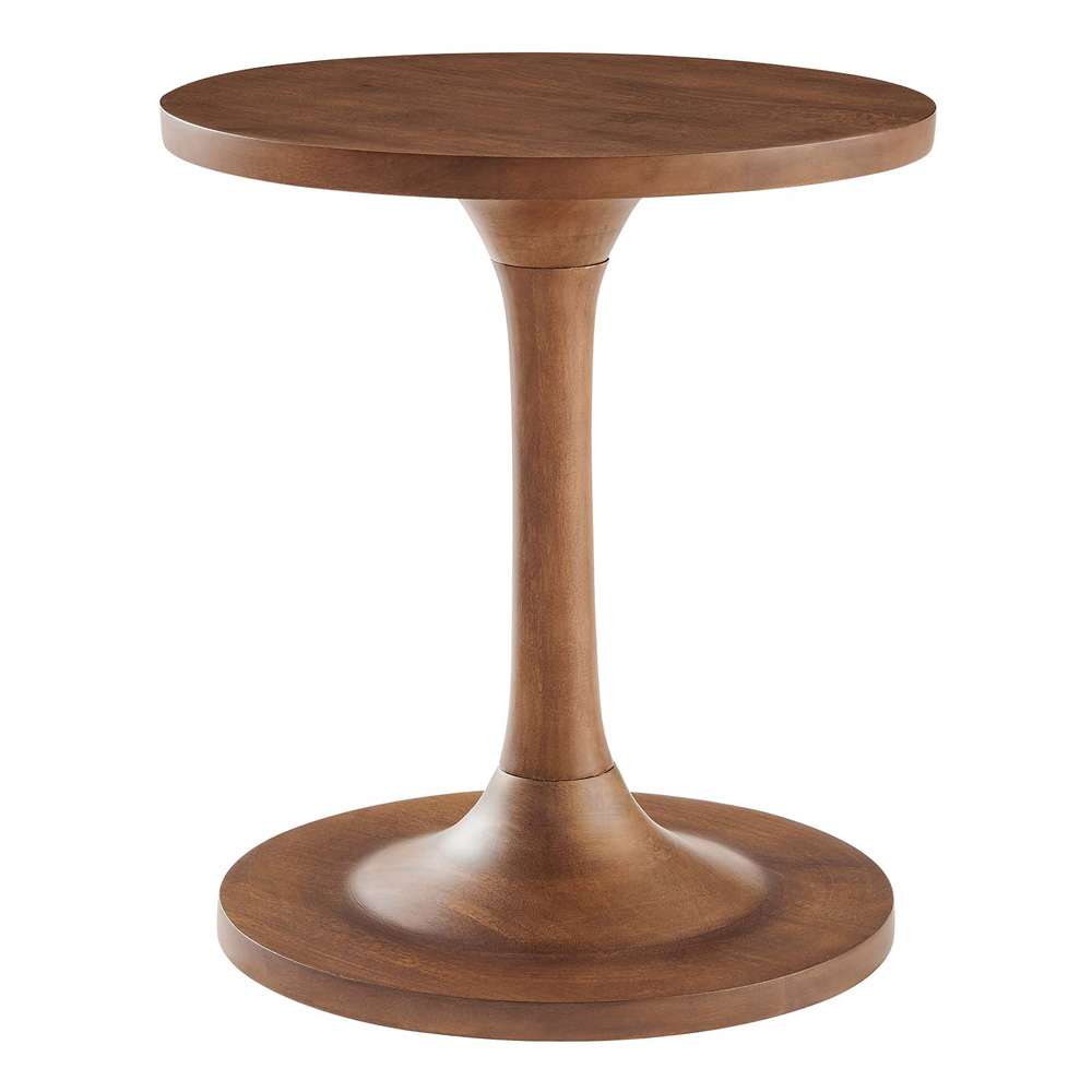 Modway - Lina Round Mango Wood Side Table - EEI-6573-WAL veiw 2