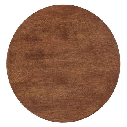 Modway - Lina Round Mango Wood Side Table - EEI-6573-WAL veiw 4