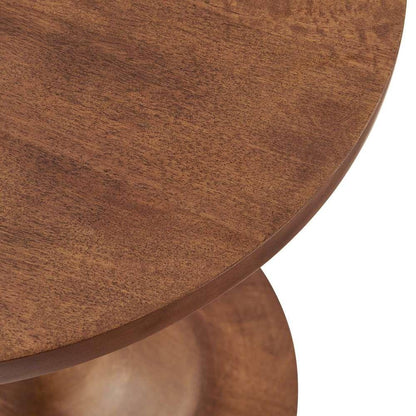 Modway - Lina Round Mango Wood Side Table - EEI-6573-WAL veiw 5