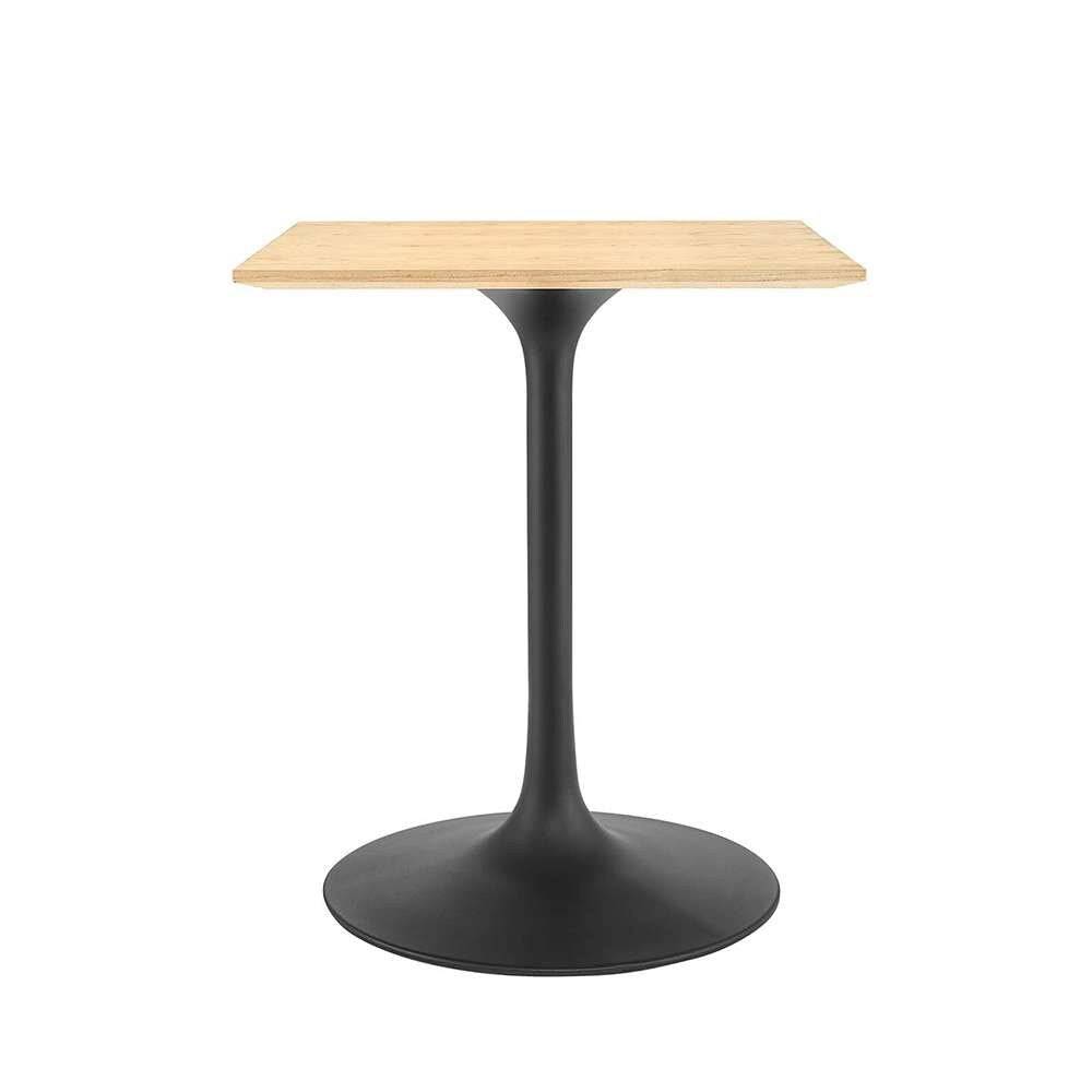 Modway - Lippa 24in Square Wood Dining Table - EEI-4864-BLK-NAT veiw 1