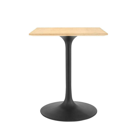 Modway - Lippa 24in Square Wood Dining Table - EEI-4864-BLK-NAT veiw 2