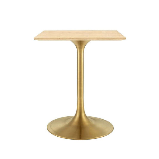 Modway - Lippa 24in Square Wood Dining Table - EEI-5219-GLD-NAT veiw 1