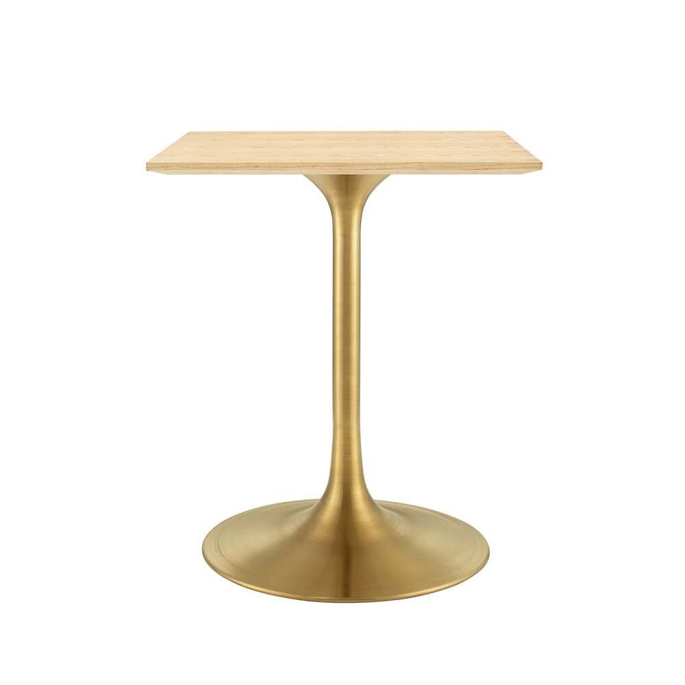 Modway - Lippa 24in Square Wood Dining Table - EEI-5219-GLD-NAT veiw 2