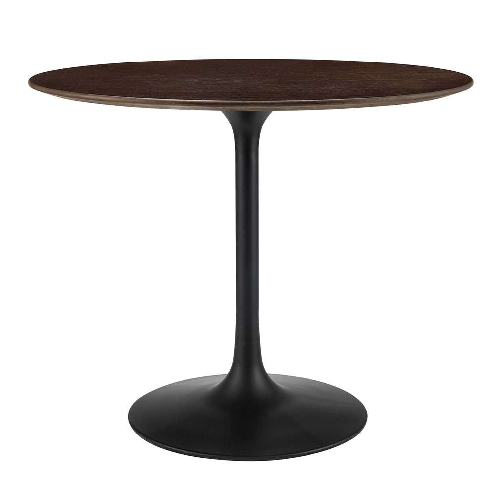 Modway - Lippa 36in Round Wood Grain Dining Table in Black Cherry Walnut - EEI-4862-BLK-CHE veiw 2