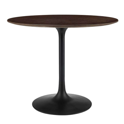 Modway - Lippa 36in Round Wood Grain Dining Table in Black Cherry Walnut - EEI-4862-BLK-CHE veiw 2