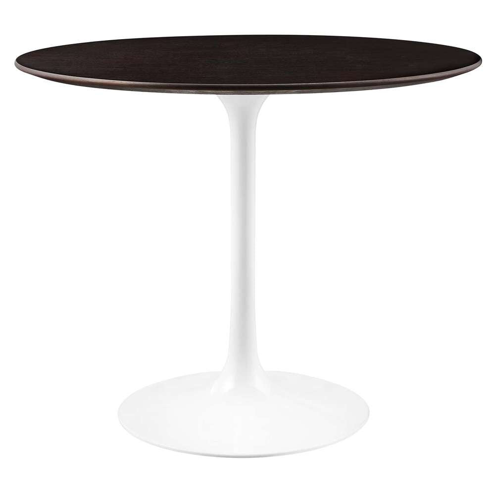 Modway - Lippa 36in Round Wood Grain Dining Table in White Cherry Walnut - EEI-5157-WHI-CHE veiw 2